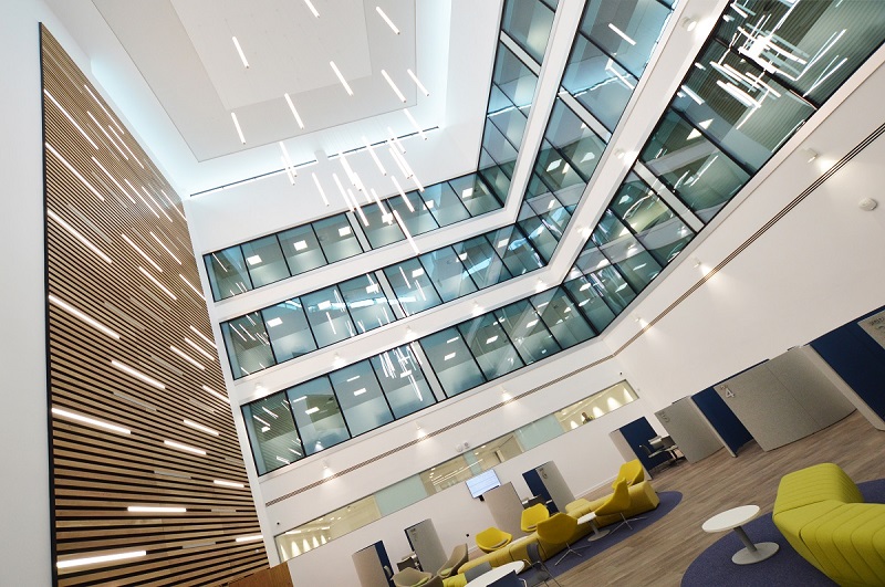 Smart, energy-efficient lighting control helps workplaces shine
